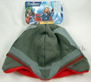 Disney The Avengers Marvel Comics Boys Thor Knit Beanie Hat NEW