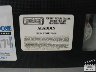 Aladdin VHS Jason Connery Derek Jacobi Starmaker