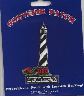 Souvenir Patch Cape Hatteras North Carolina Lighthouse Patch