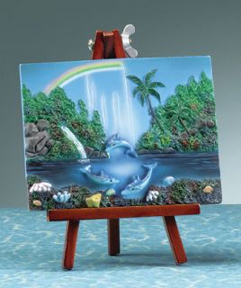 Dolphin Painting with Easel