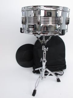 DeRosa Snare Drum Kit with Stand and Backpack Carrying Bag