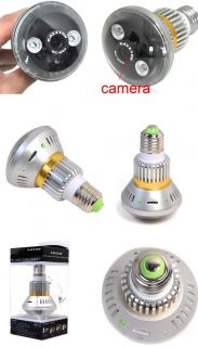 E27 Bulb Design Security Hidden DVR Camera Motion Detector TF Card