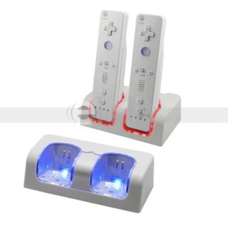 2800 Battery Remote Controller Charger for Wii White