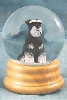  Wood Carved Dog Water Globe Home Decor Dog Products Gifts