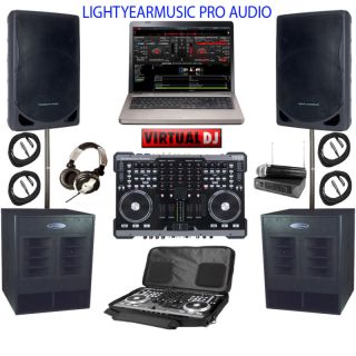 Virtual DJ Club Sound System Speaker Digital Laptop 1TB