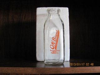Vintage Pint Cream Milk Bottle Cloquet Creamery Duraglas
