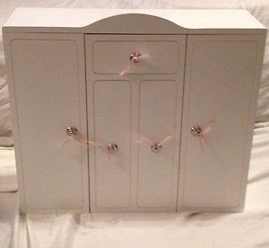 Our Generation Wardrobe Closet Trunk Chest Fits 18 dolls Like American