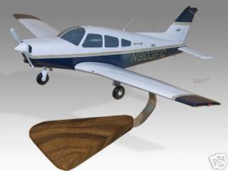 Piper Warrior II Flightline Wood Desktop Airplane Model
