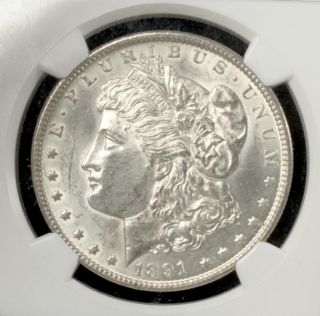 Up for bid is this 1891 CC $1 Silver Morgan Dollar. It is certified by