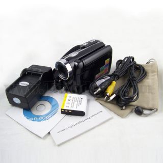 Dual Panel Solar Digital Video Camera DV Camcorder