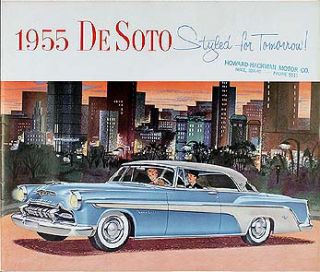 1955 DeSoto Original Color Sales Brochure 55 de Soto Fireflite and