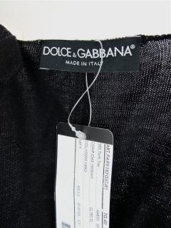 11 1 DOLCE & GABBANA at SOCIALITE AUCTIONS Black Knit Bustier Top Sz