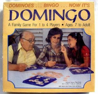 Domingo Whitman Family Game 1982 Bingo Domino Tile New