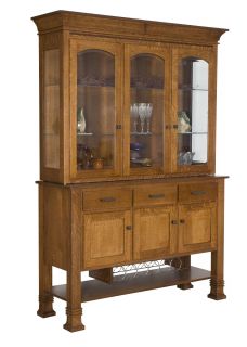 Amish Hutch Dining Room Buffet Server China Cabinet Hutches Solid Wood