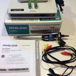 Philco TB100HH9 Digital to Analog TV Converter Box
