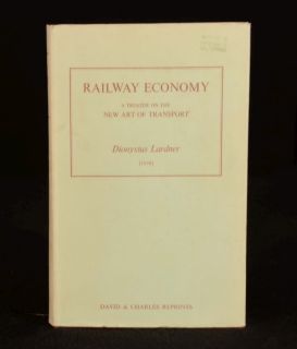 1968 Railway Economy by Dionysius Lardner Fascimile Reprint