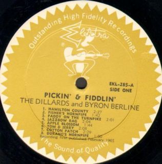 The Dillards Pickin Fiddlin Orig Elektra Bluegrass LP