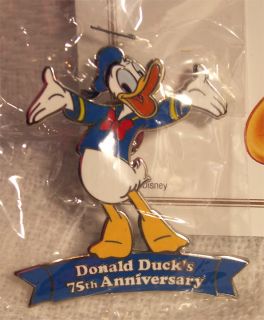 Disney Movie Club DONALD DUCK 75th Anniversary Collectible PIN