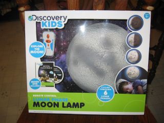 discovery kids new in box remote control lunar phase moon lamp