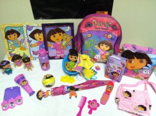  Of Dora The Explorer Toys Dolls Backpack Purse Puzzle Flashlight Game