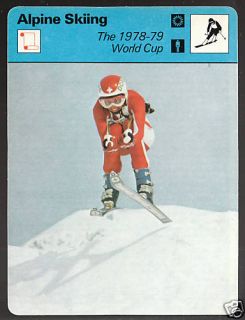 Doris de Agostini 1979 Alpine Skiing SPORTSCASTER Card