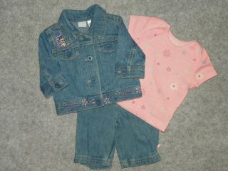 Disney Baby Girls Jeans Set Size Newborn 0 3 6 9 Months