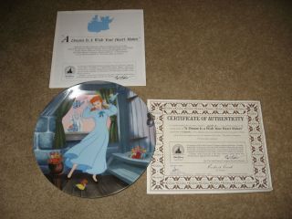 Disney Cinderella Collection Collectors Plate Picture Record Disc