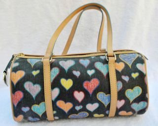 Dooney and Bourke Handbag with Crayon Hearts New