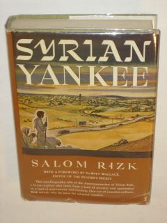 Salom Rizk Syrian Yankee Doubleday Signed C 1943 HC DJ