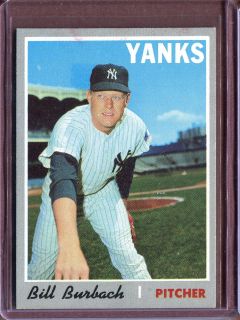 search our store pesamember 1970 topps 167 bill burbach nm # d46931
