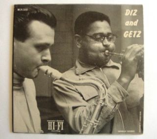 Album Dizzy Gillespie Stan Getz Diz and Getz Norgan LP Record MGN 1050