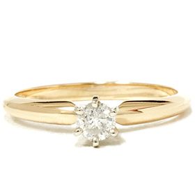 5ct Real Diamond Solitaire Engagement Ring 14k Yellow Gold Womens 4