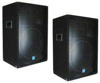  1585 Pro Audio DJ 1400W 15 3 Way PA Speakers Pair Package New