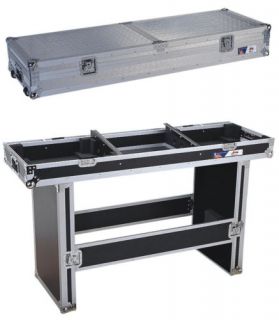 PROFESSIONAL LID LEG DJ COFFIN & STAND RECESSED CASTER