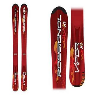 New Rossignol Viper x1 Youth Downhill Skis Red Junior Kids 140cm 140