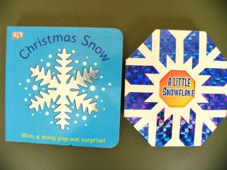 Lot 2 Toddler Board Books DK Christmas Snow Snowflake  w