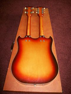 DOUBLE NECK LATE 50S EARLY 60S NAME THAT GUITAR BASS 6 STRING