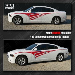 Dodge Charger Tribal Rally Racing Side Stripes 2011 2012 2013 Decals