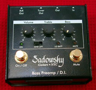 Sadowsky Bass Preamp / DI pedalSadowsky Bass Preamp / DI pedal