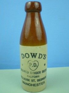 Antique 1900 Stoneware Dowds Brewed Ginger Beer Bottle Denby Beswick