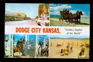 KS, Dodge City, Kansas, Multi View, Cowboy Capital of the World