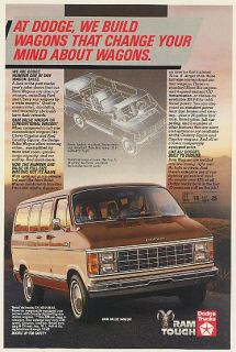 1984 Dodge RAM Value Wagon We Build Wagons That Change Your Mind Print