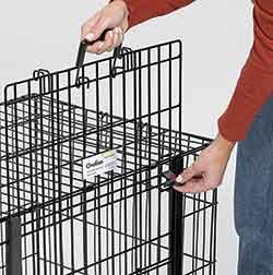 NEW 49 Ovation Dog Crate Cage With Up & Away Door Plus Divider