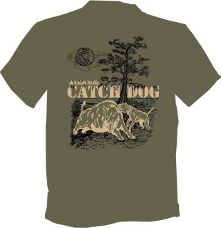   HUNTING T SHIRT GREAT DESIGN Hog hunting with Dogs Hog Dog Supplies