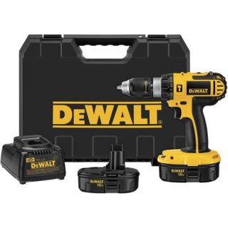 New Dewalt DC725KA 18 Volt Cordless Hammer Drill Kit