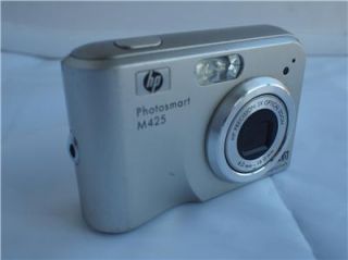 HP Photosmart M425 5 0 MP Digital Camera Silver as Is Parts Repair