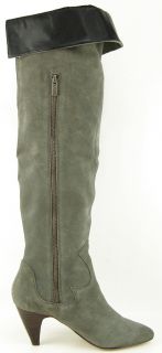 Dolce Vita Nathaniel Grey Suede Womens Designer Over The Knee Boots 8