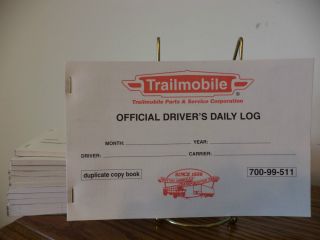  of 34 Trailmobile Truck Drivers Daily Log Books Duplicate Copy