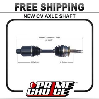 New Complete CV Joint Axle Shaft Assembly Front Left Driver Right