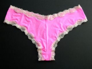 Victoria Secret Angels Lace Smooth Cheeky Panty Small Diamante Bright